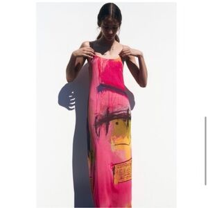Zara DAVID PHER PRINTED DRESS NWT